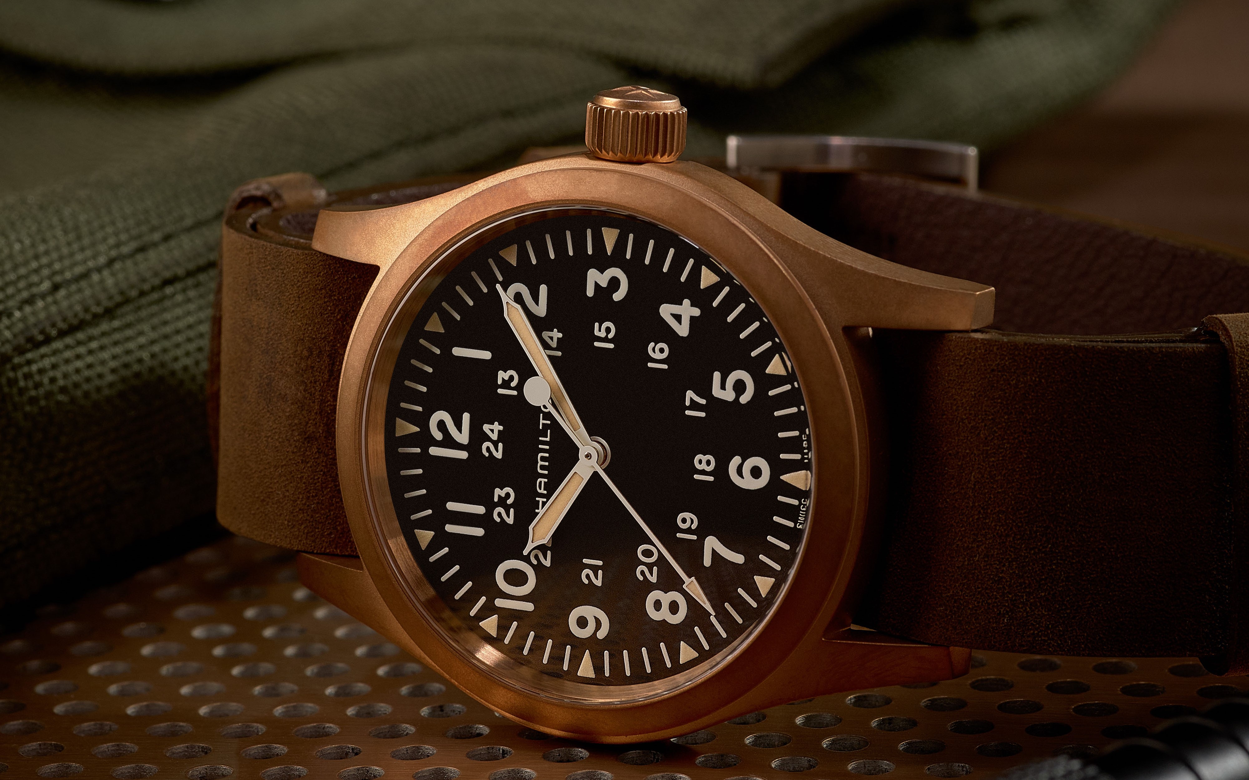 Khaki Field Mechanical Bronze